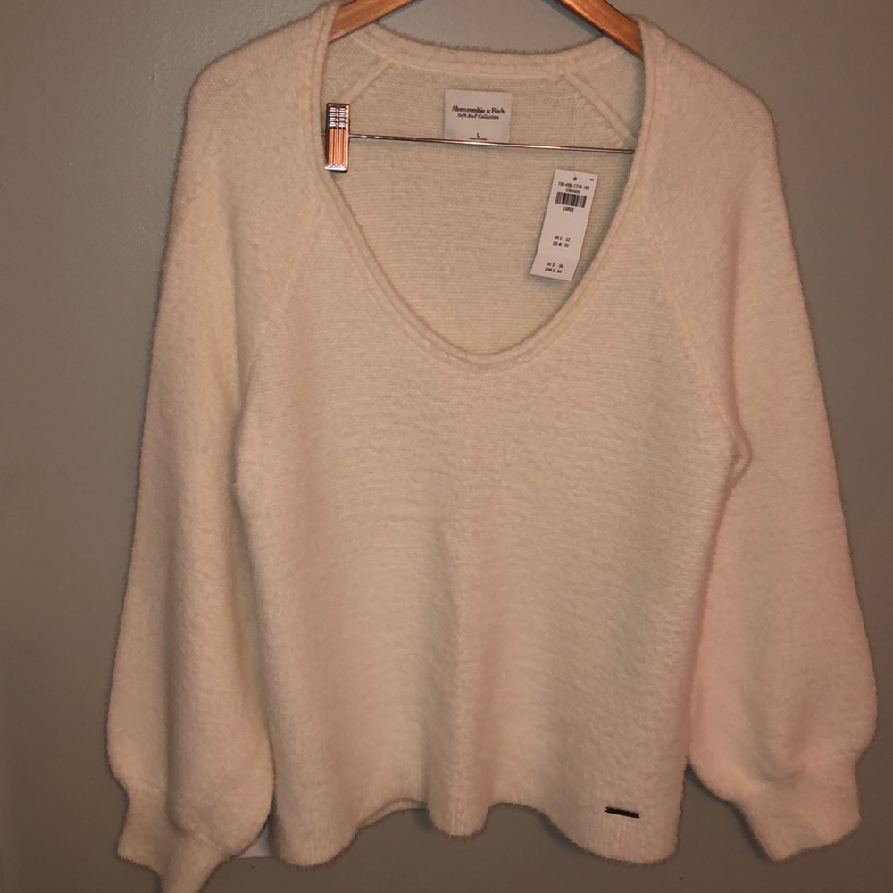 Ivory bell sleeved sweater